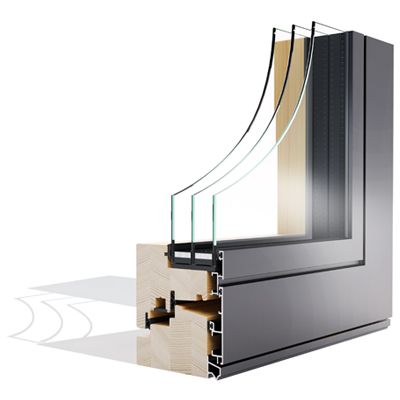 Win Alulok 100 DESIGN drvo-aluminijski prozor - Lokve Quality Windows